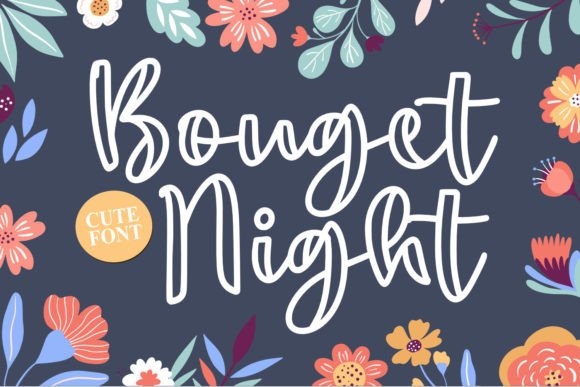 Bouget Night: A Quirky Script Font for Editorial Personality