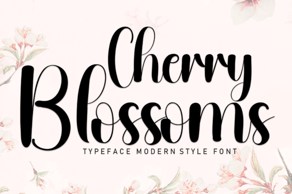 Cherry Blossoms: A Friendly Script Font for Digital Design