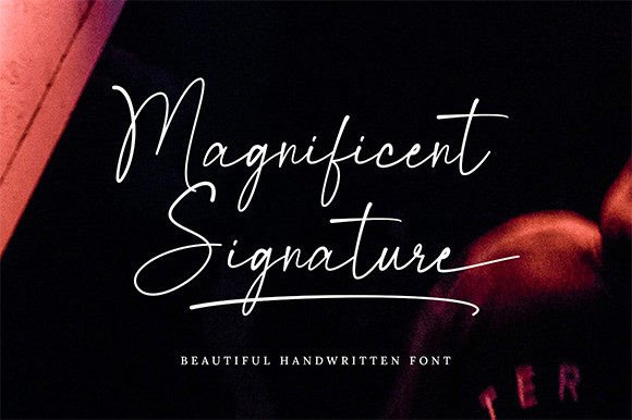 Elevate Your Craft with the Magnificent Signature Font