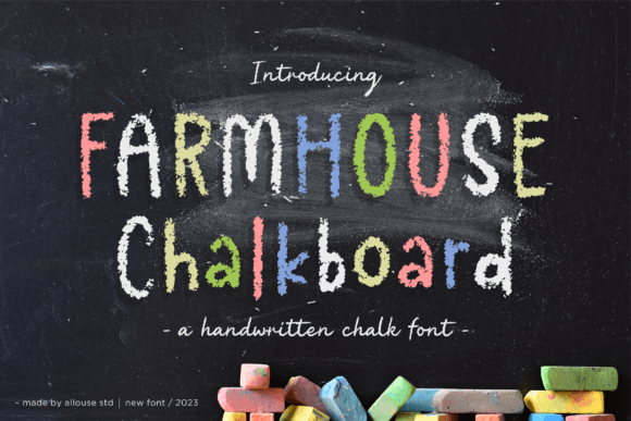 Farmhouse Chalkboard: A Delicate Script Font for Crafted Products