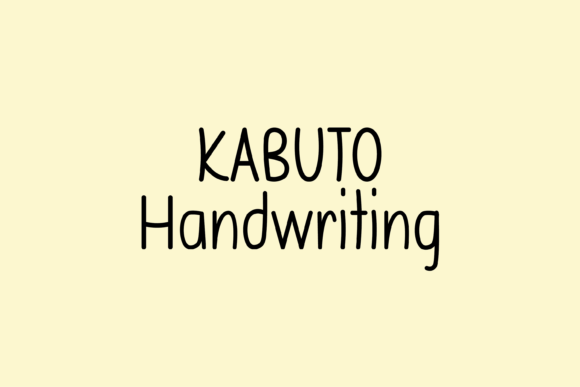 Kabuto Font: A Simple Handwritten Typeface for Creative Business Owners