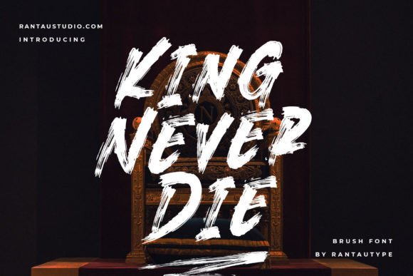 Kingneverdie: A Modern Display Font for Digital Branding