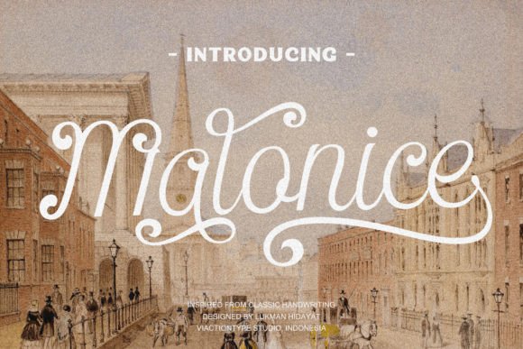 Malonice: A Script Font for Elegant Digital Brands