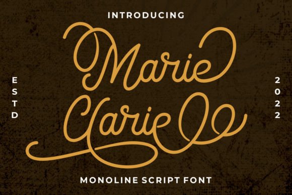 Marie Clarie: An Expert Review of a Monoline Script Font