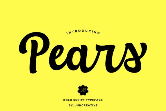 Pears: A Handwritten Font for Elegant Digital Branding