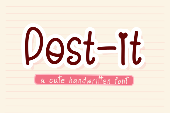 Post-it: A Handwritten Font for Editorial Mood and Readability