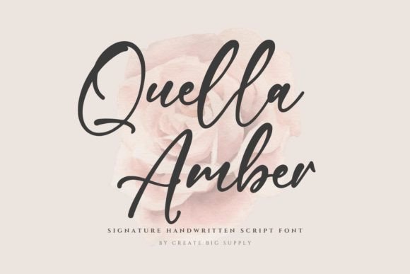 Quella Amber Font: A Signature Style for Crafted Products