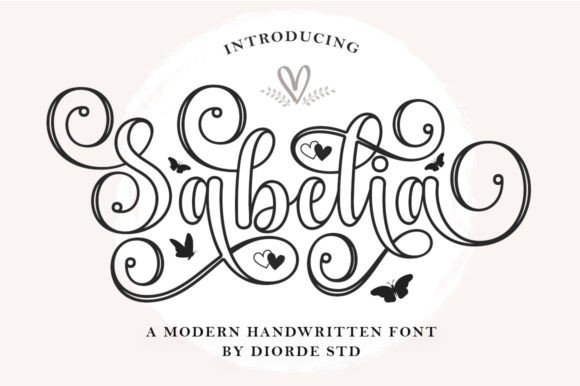 Sabelia Outline: An Elegant Handwritten Font for Your Business Brand