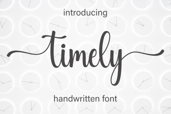 Timely: The Handwritten Font That Elevates Modern Web Design